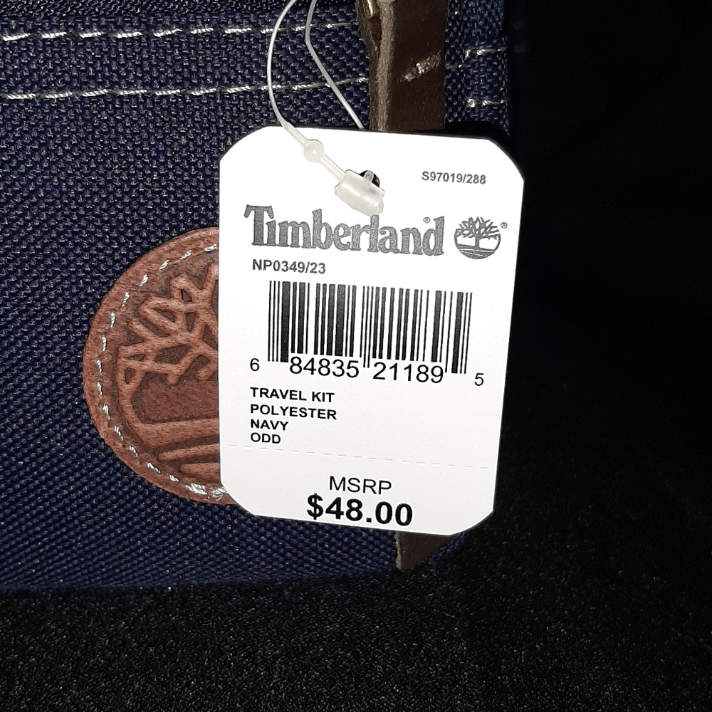 Timberland Travel Kit 2 blue Tan sold @two Blue travel bags avaible - Picture 4 of 6